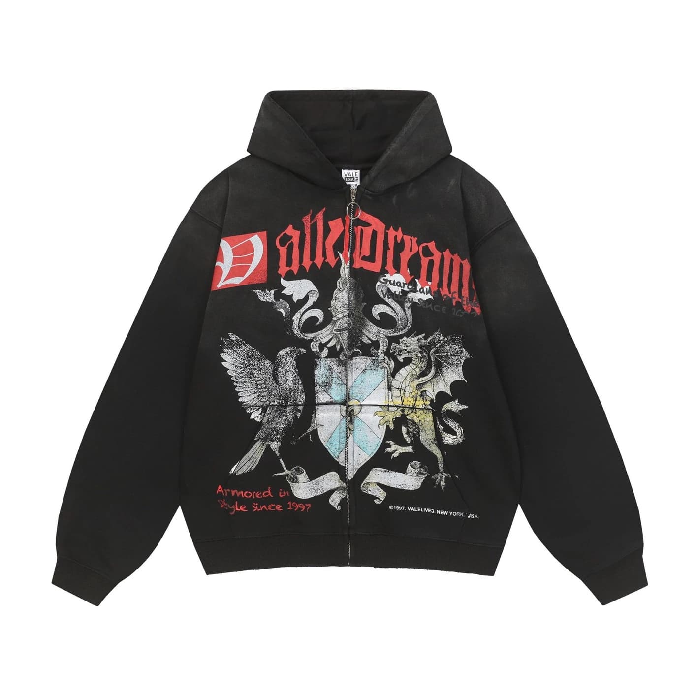 Valley Dark Art Hoodie - Black