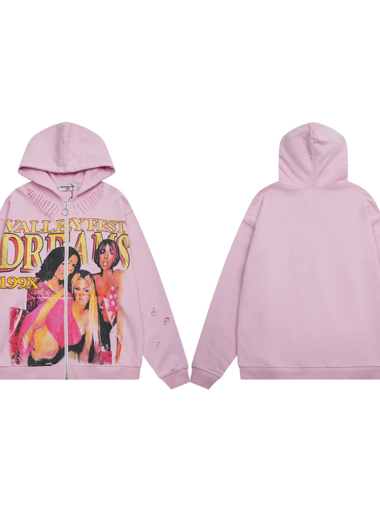 Valley Dreams Femme Hoodie - Rose