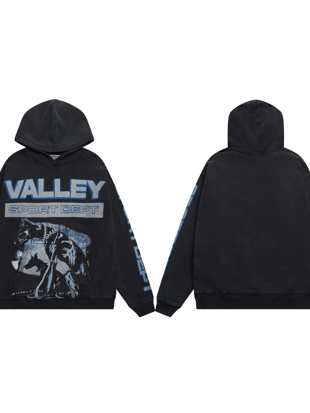 Valley X-Ray Graphic Hoodie - Black