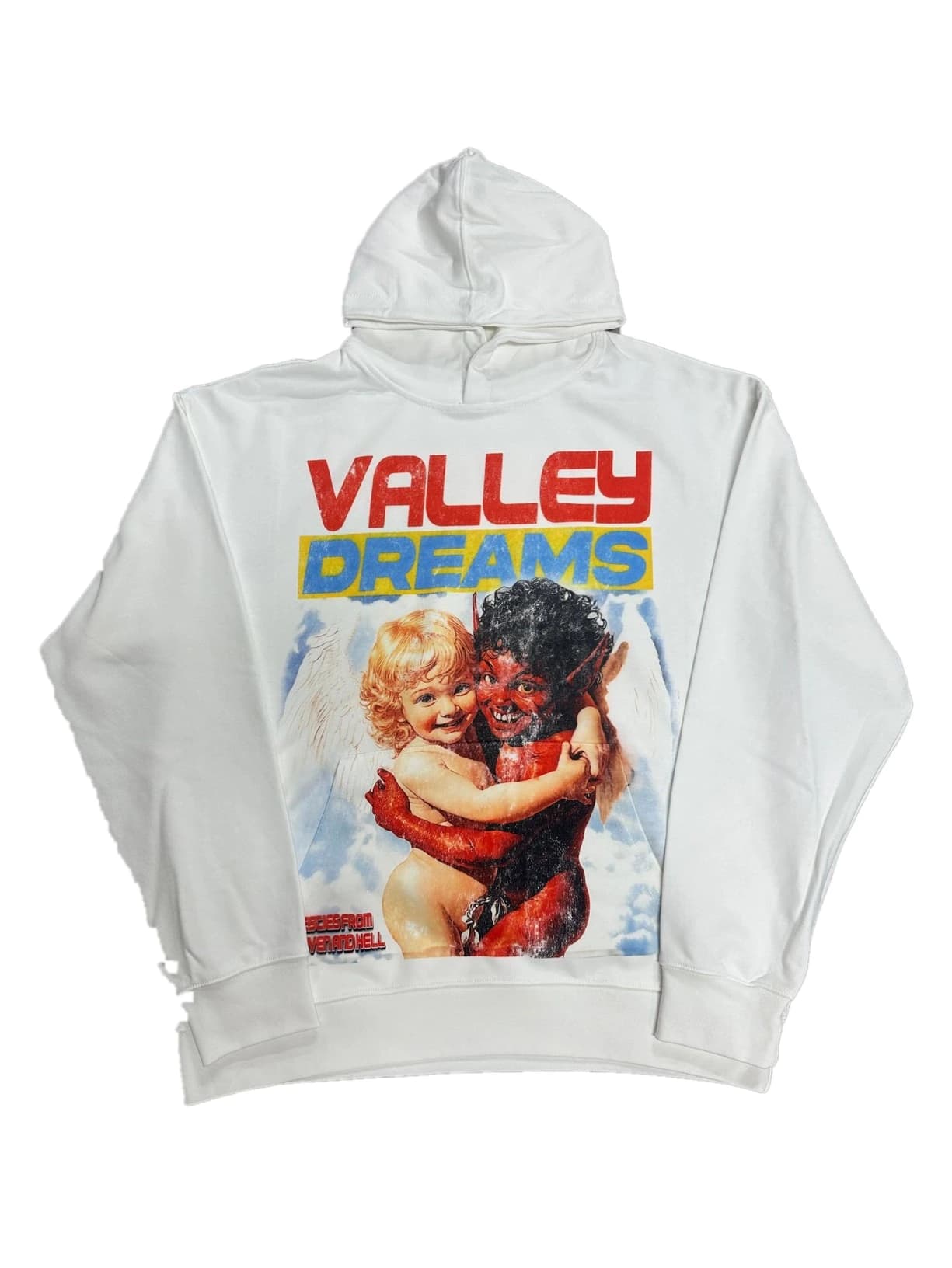 Valley Dreams Heaven And Hell Hoodie - White