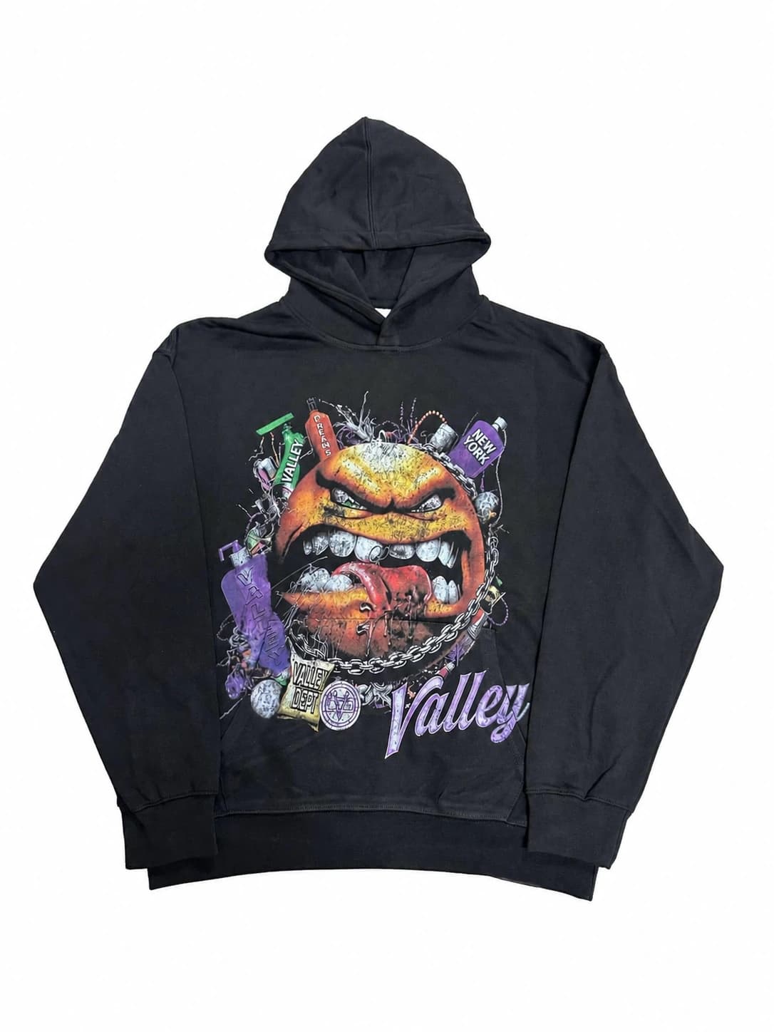 Valley Monster Graphic Hoodie - Black