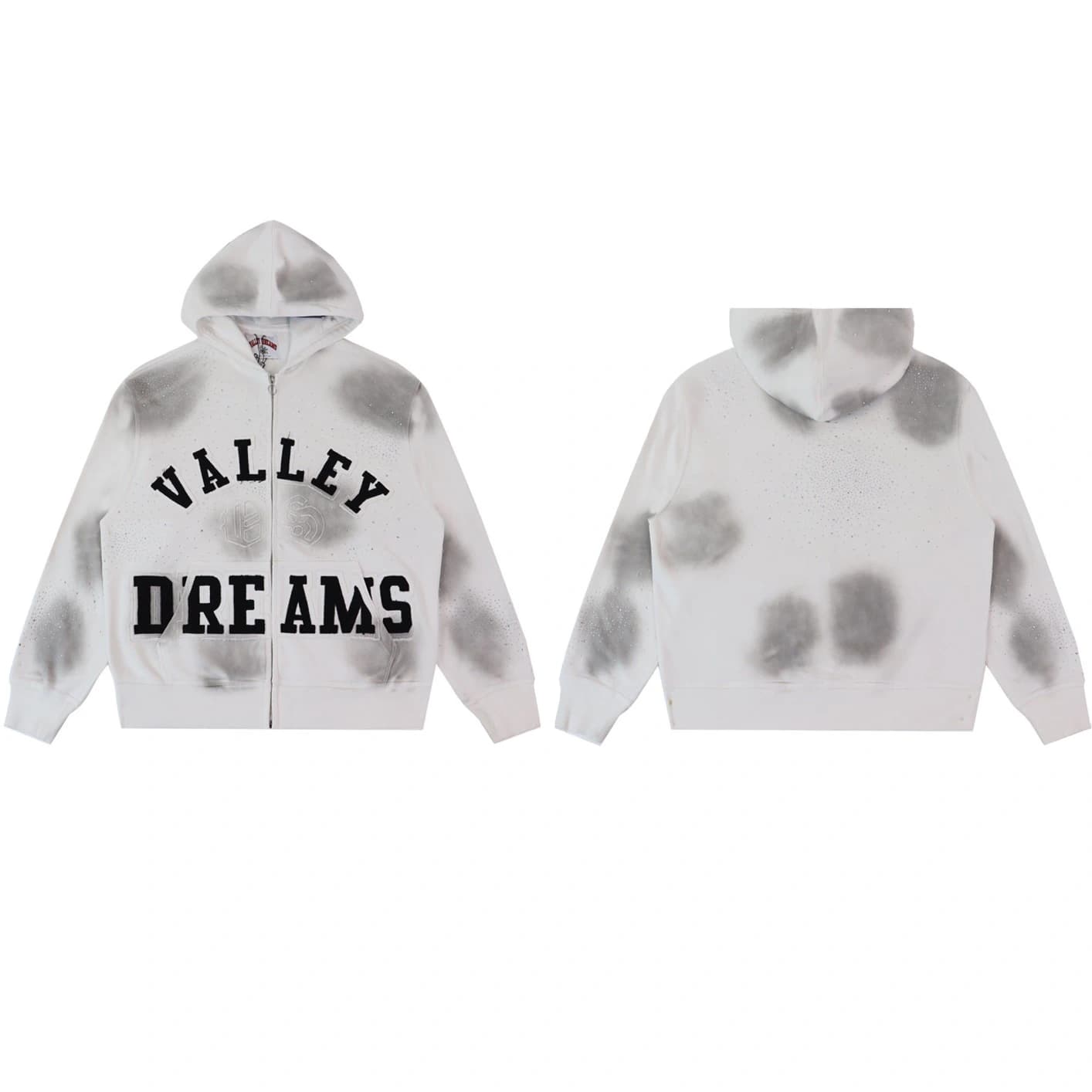 Vale Forever Classico Zip Up Hoodie - White