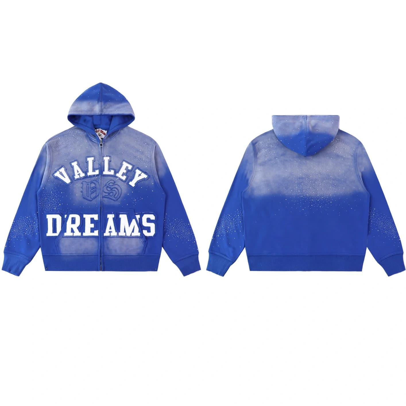 Valley Dreams Crystal Hoodie - Blue