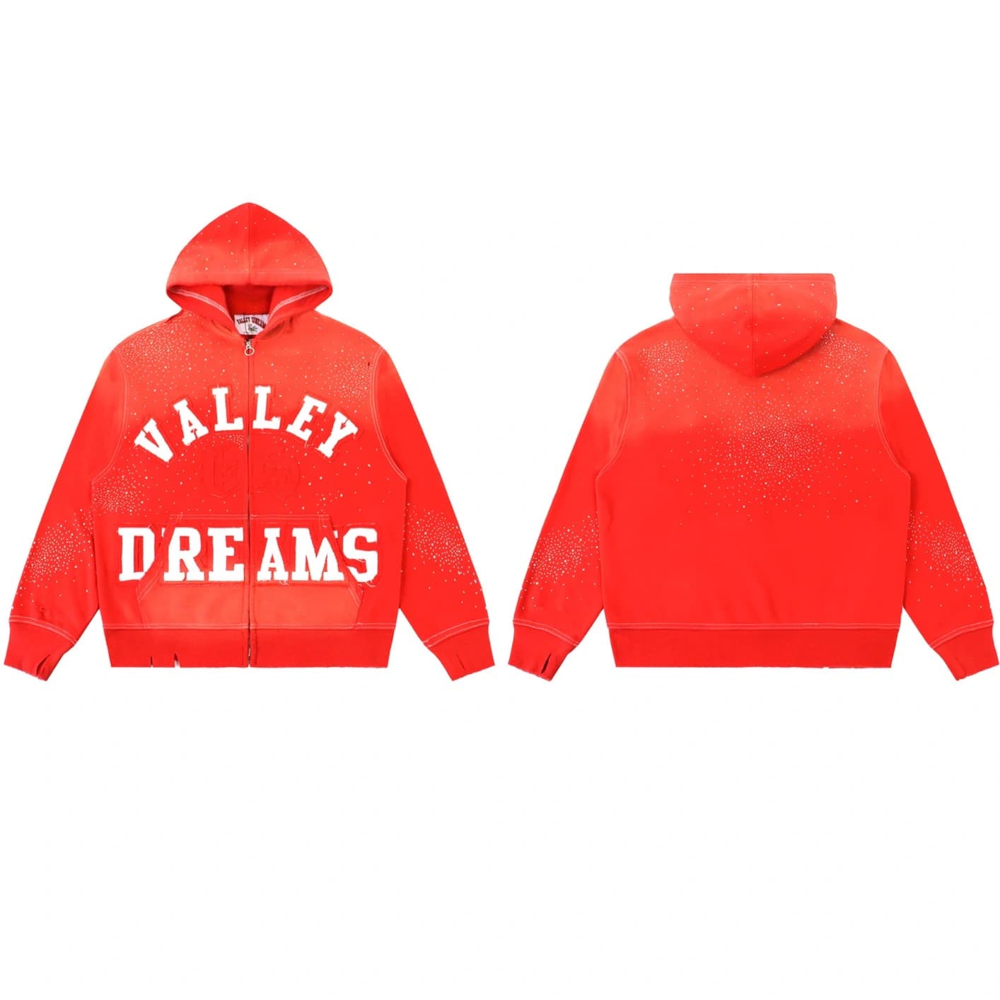 Valley Dreams Crystal Hoodie - Red