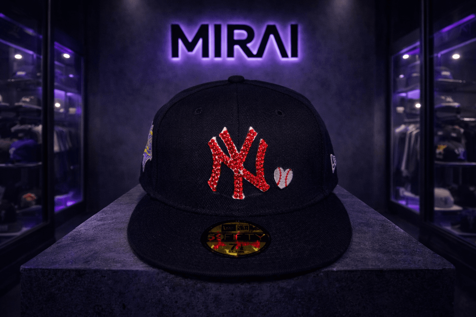 NY Yankees Swarovski Red diamond