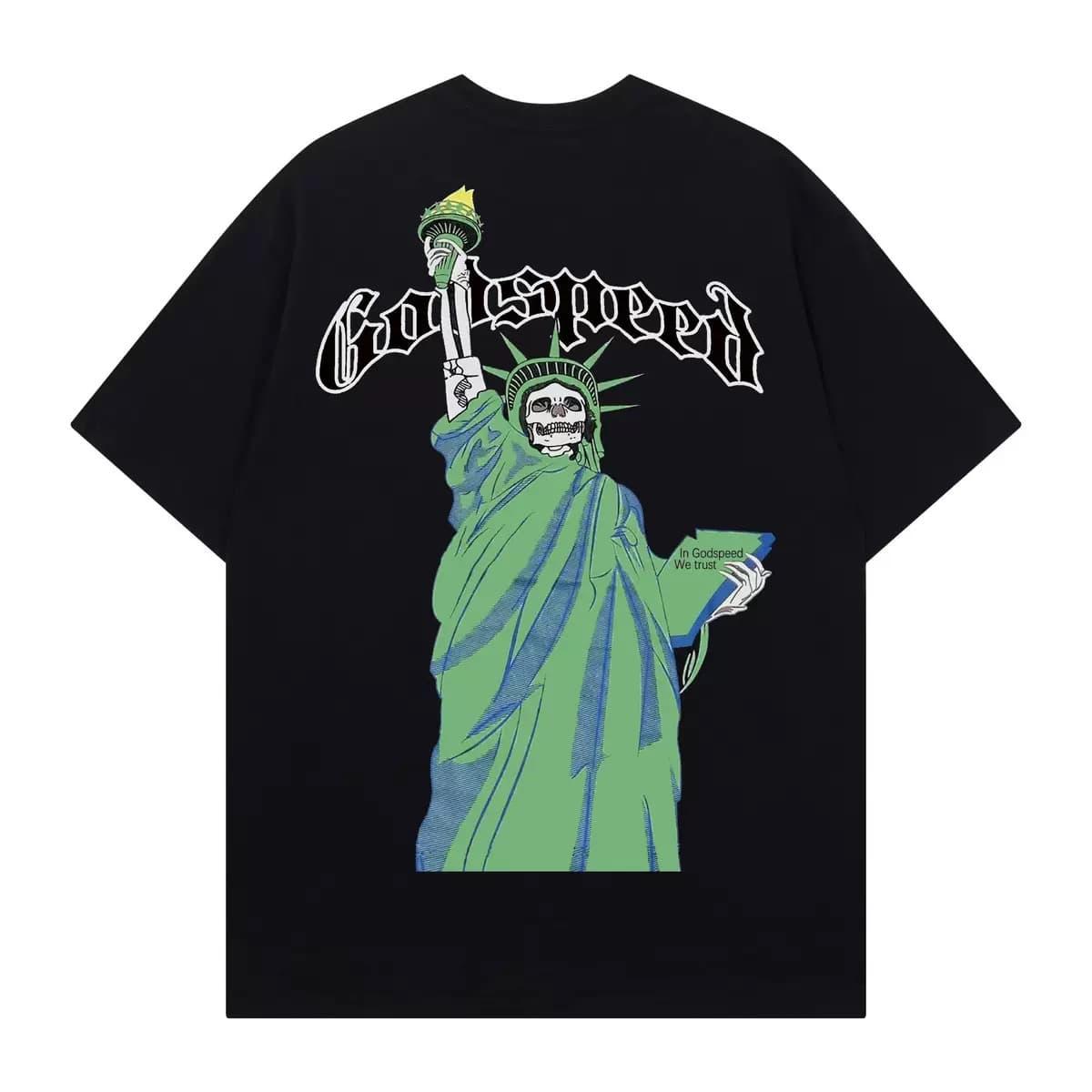 T-shirt Oversize GodSpeed - Liberty Torch - Schwarz