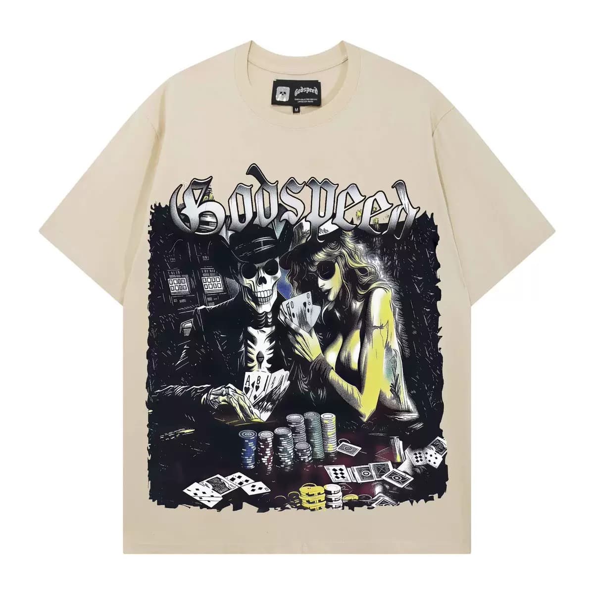 T-shirt Oversize GodSpeed - Deadly Games - Crema