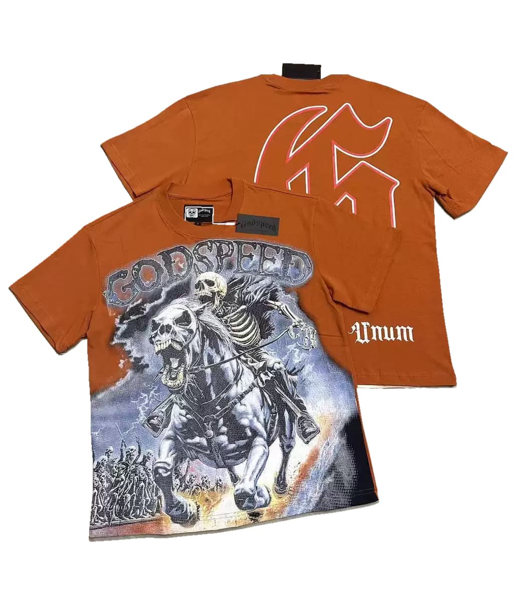 T-shirt Oversize GodSpeed - Memento Rider - Ruggine