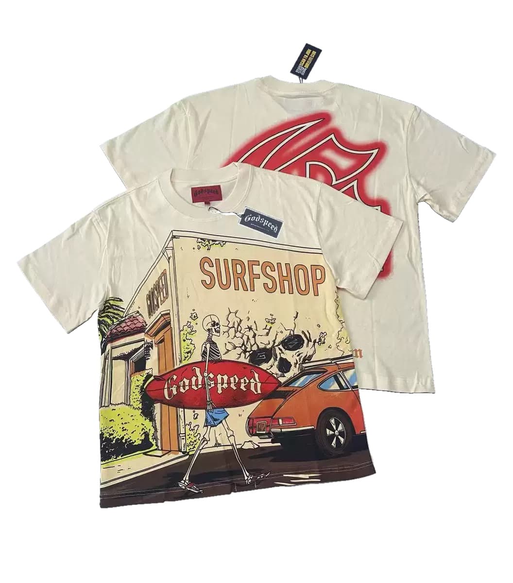T-shirt Oversize GodSpeed - Surf Shop - Crema