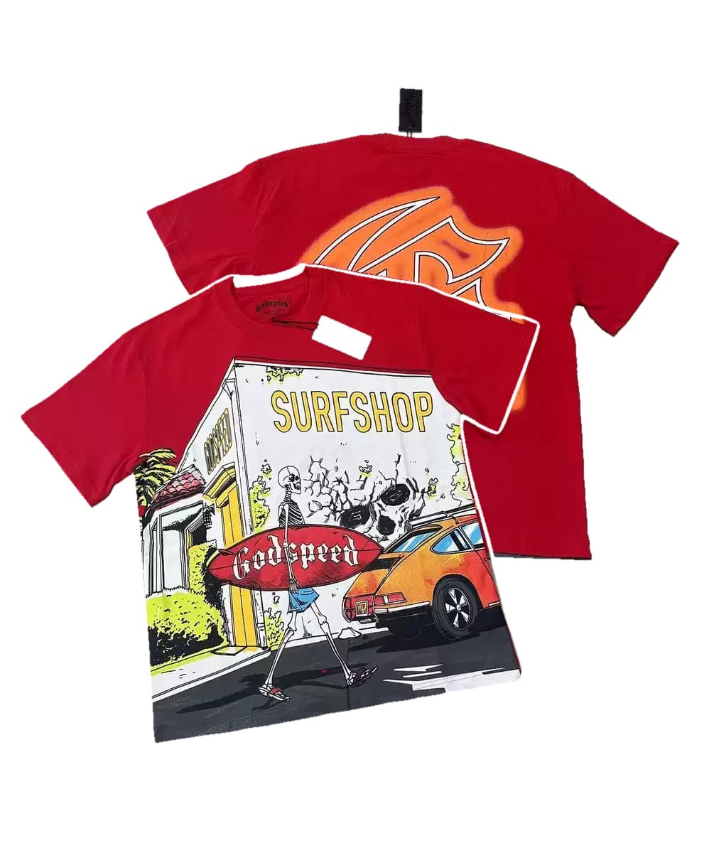 T-shirt Oversize GodSpeed - Surf Shop - Rot