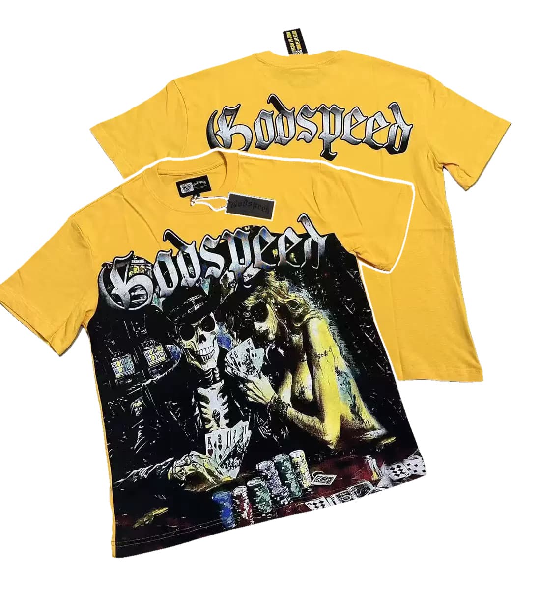 T-shirt Oversize GodSpeed - Deadly Games - Gelb