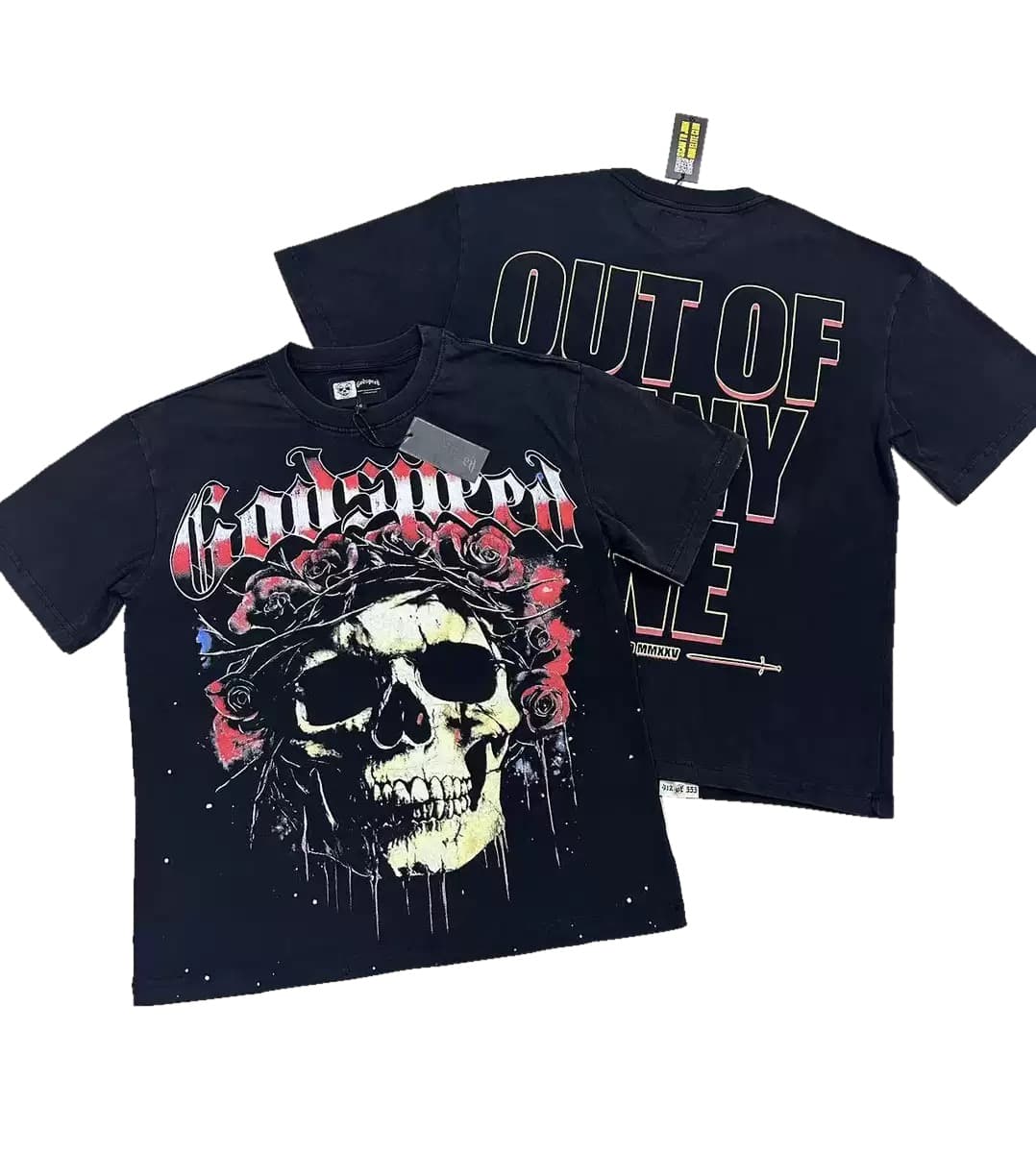 T-shirt Oversize GodSpeed - Out Of Many Skull - Schwarz