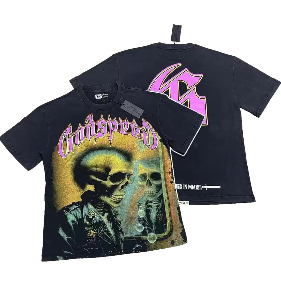 T-shirt Oversize GodSpeed - Memento Alien - Schwarz