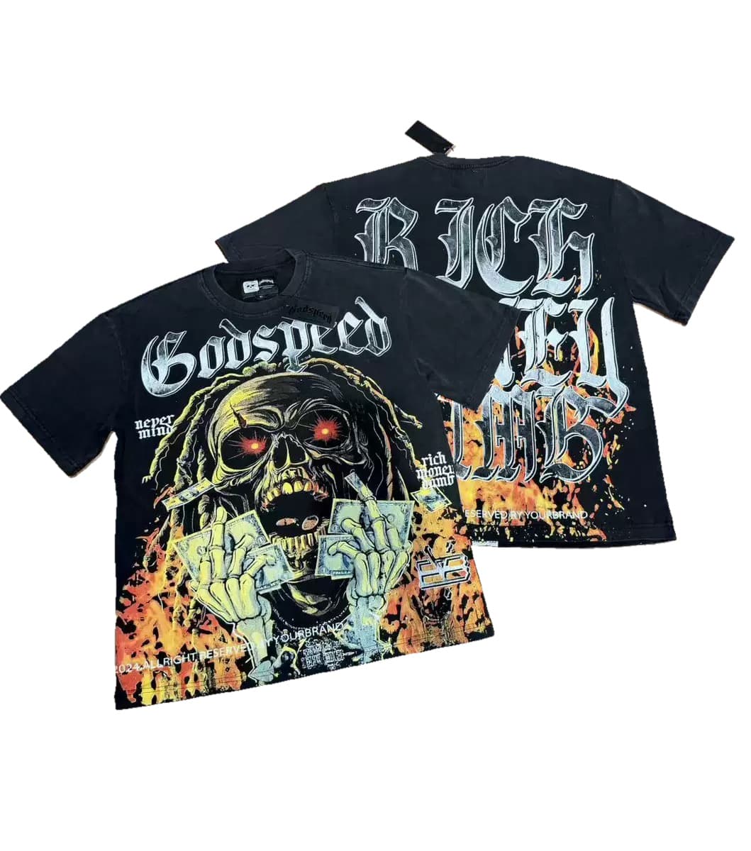 T-shirt Oversize GodSpeed - Righteous Crown - Schwarz