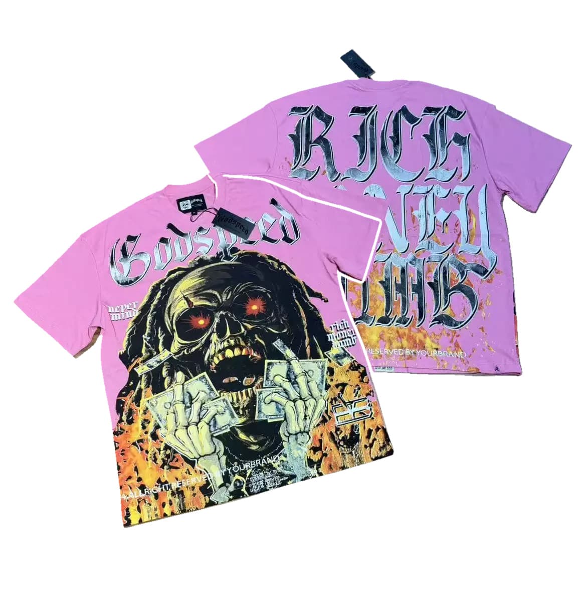 T-shirt Oversize GodSpeed - Righteous Crown - Violett