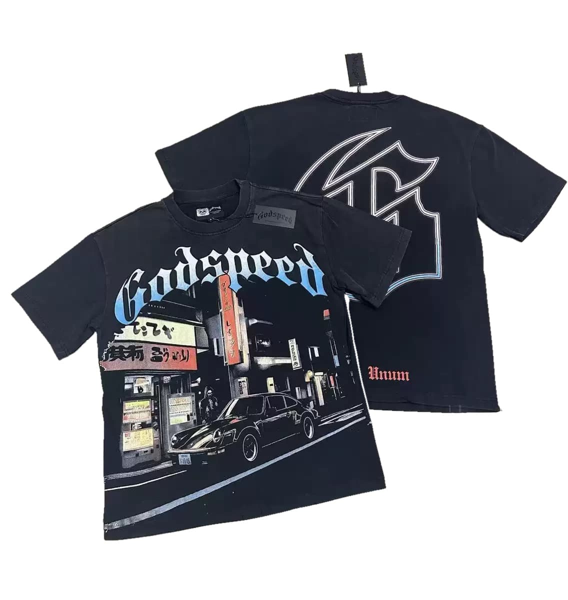T-shirt Oversize GodSpeed - City Drive - Schwarz