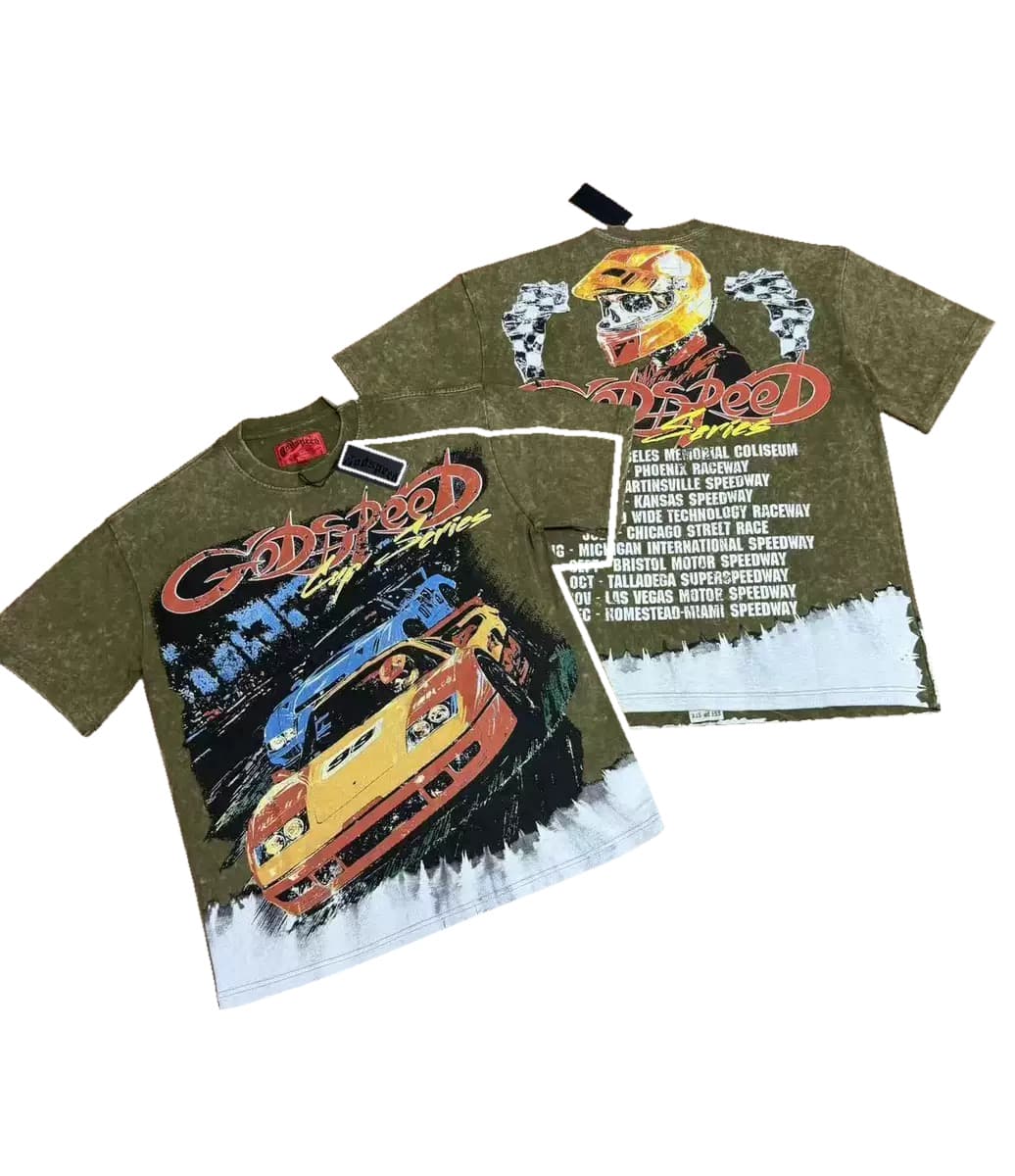 T-shirt Oversize GodSpeed - Race Team - Oliva