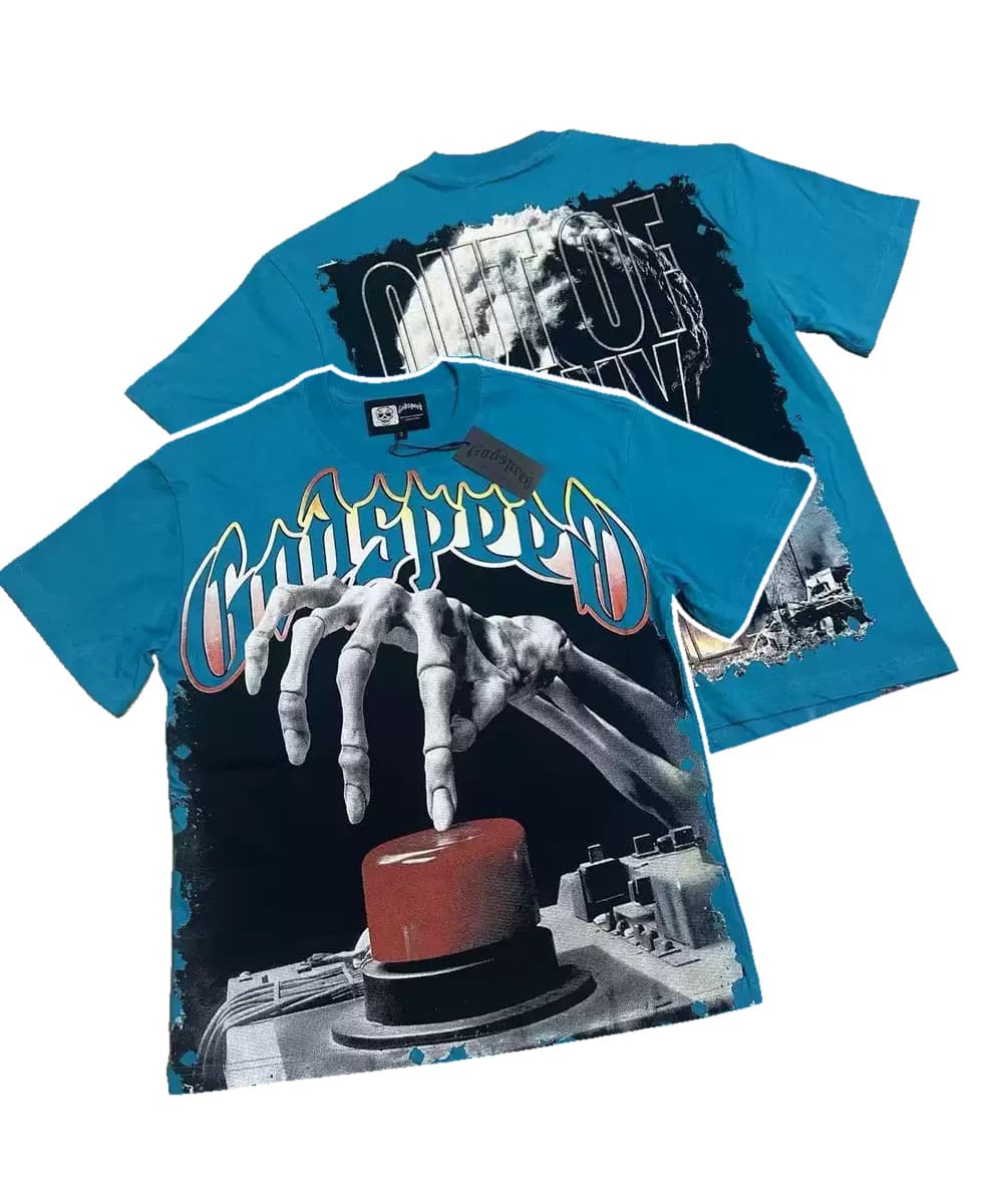 T-shirt Oversize GodSpeed - Sleight Of Hand - Blau
