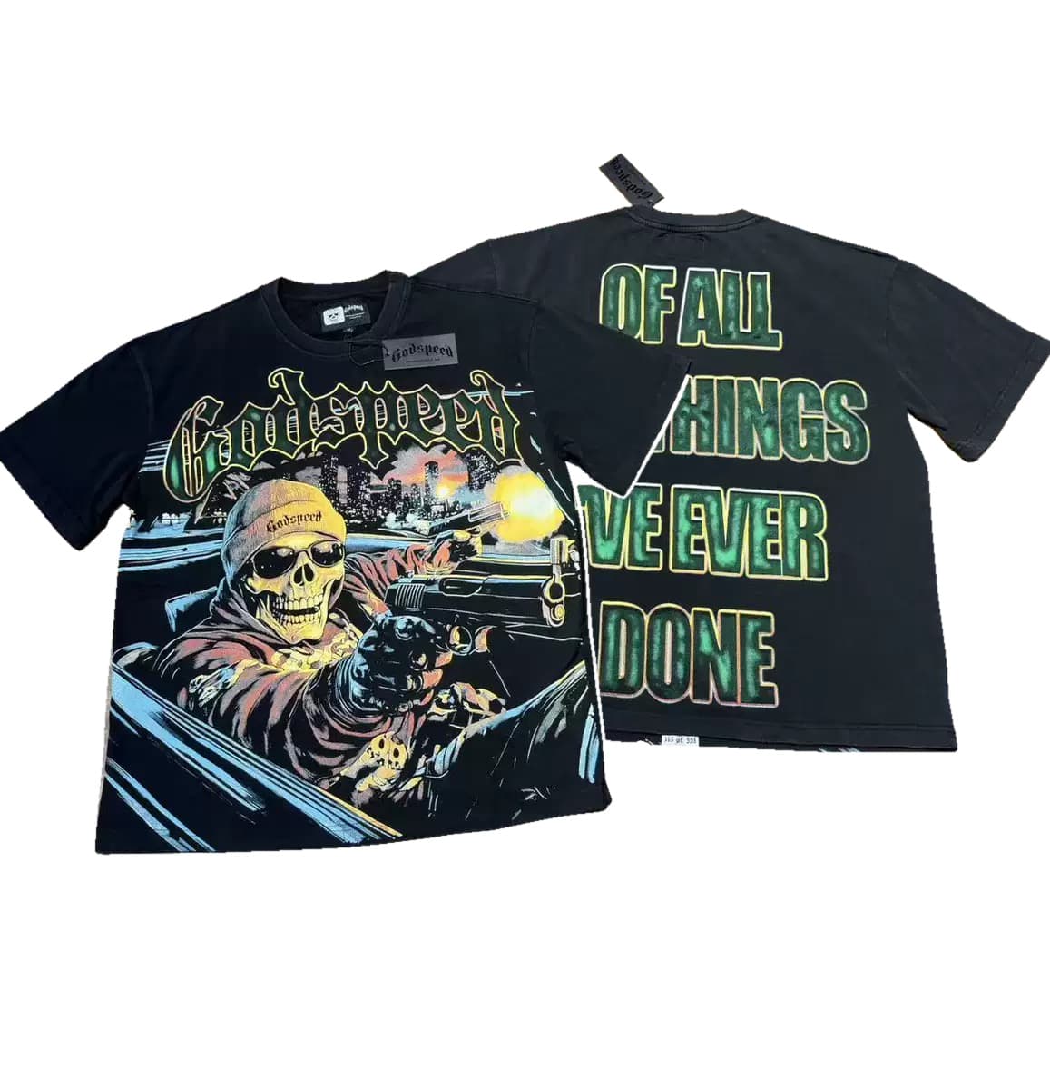 T-shirt Oversize GodSpeed - Journey's End - Schwarz