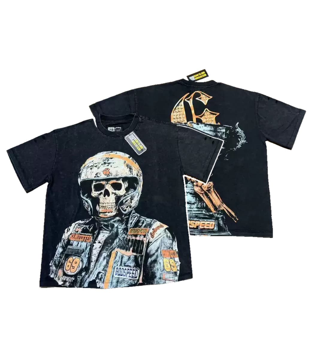 T-shirt Oversize GodSpeed - Space Helmet - Schwarz