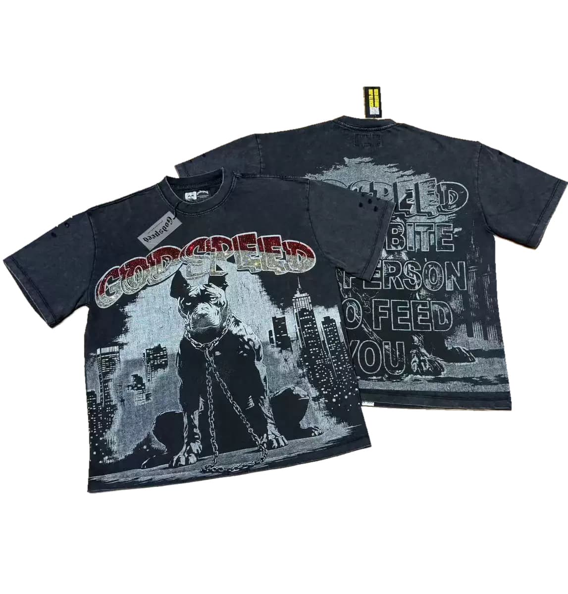 T-shirt Oversize GodSpeed - Human In Reason - Schwarz