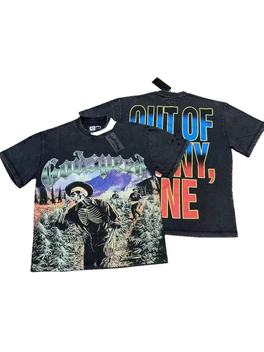 T-shirt Oversize GodSpeed - Out Of Many Rider - Schwarz