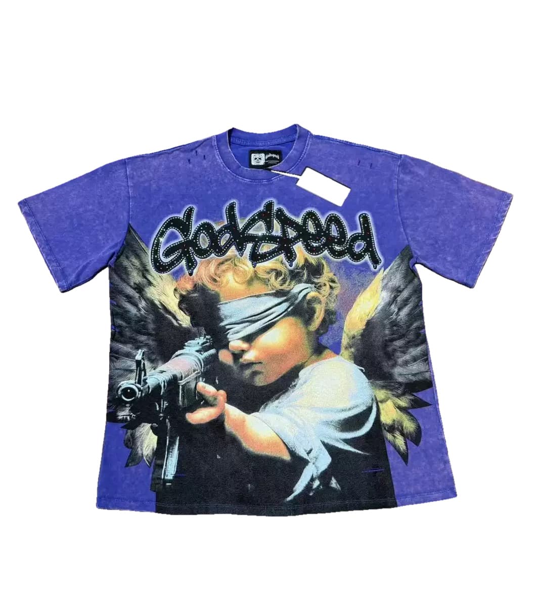 T-shirt Oversize GodSpeed - Divine Vision - Violett