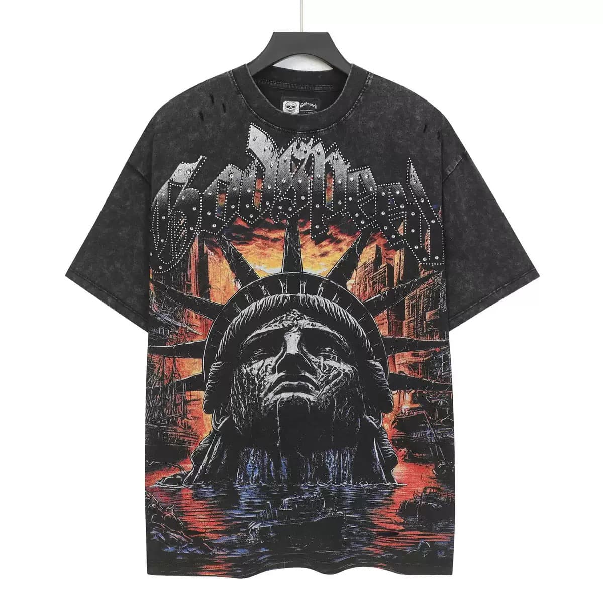 T-shirt Oversize GodSpeed - Statue Crown - Schwarz