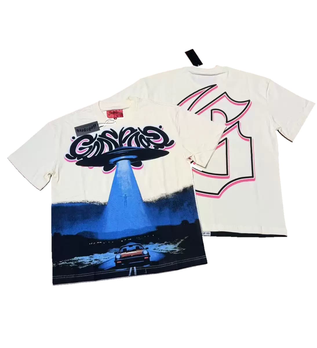 T-shirt Oversize GodSpeed - UFO Encounter - Crema