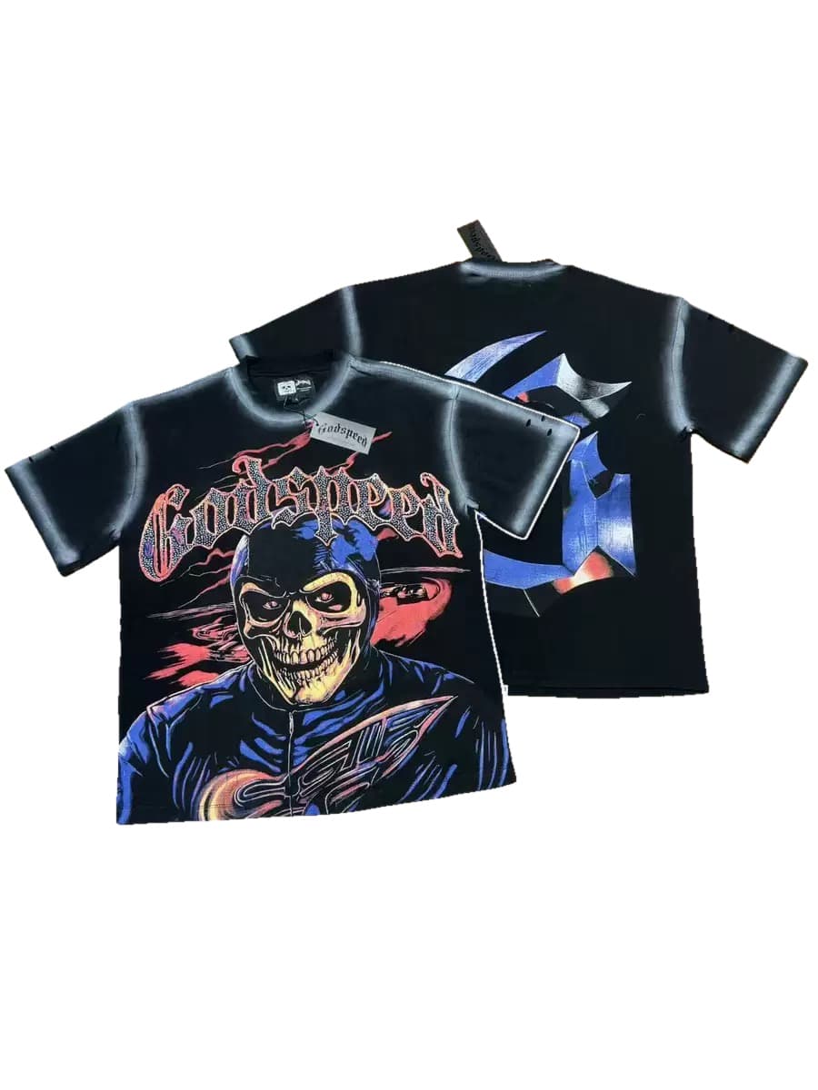 T-shirt Oversize GodSpeed - Street Samurai - Schwarz