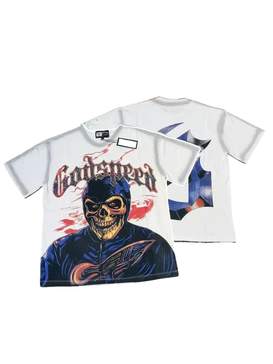 T-shirt Oversize GodSpeed - Street Samurai - Weiß