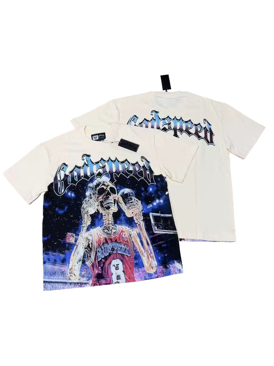 T-shirt Oversize GodSpeed - Cosmic Revelation - Crema