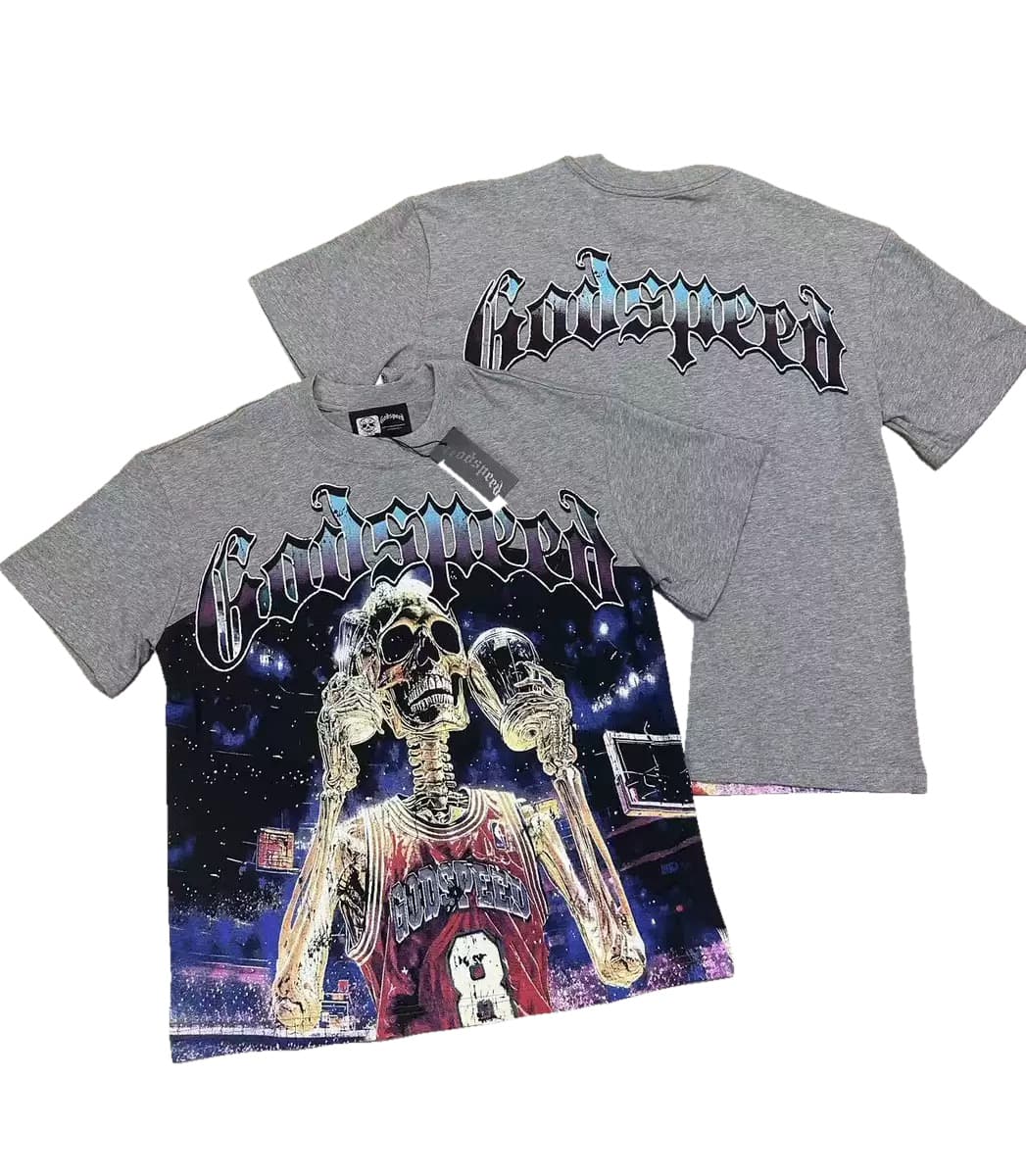 T-shirt Oversize GodSpeed - Cosmic Revelation - Grigio