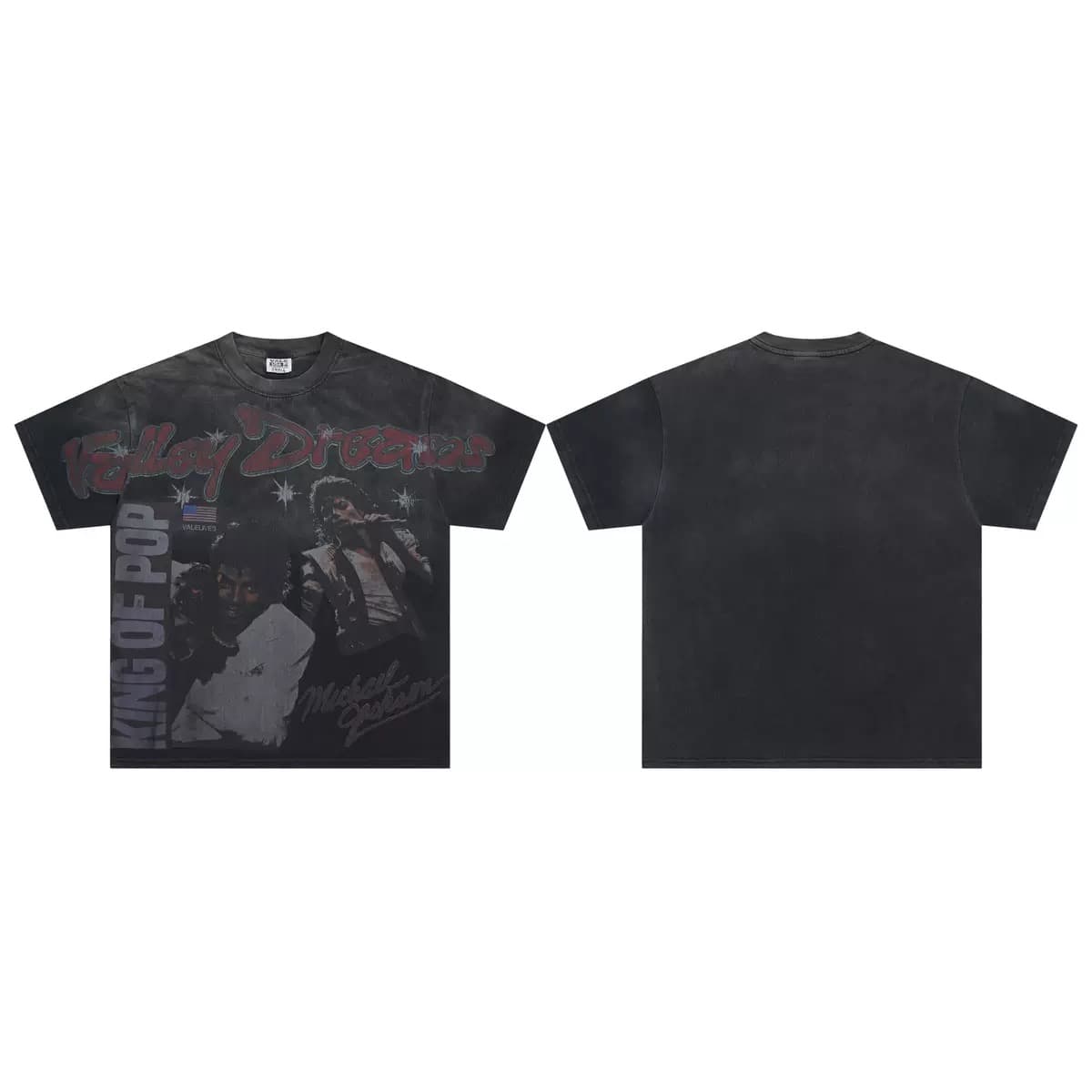 T-shirt Oversize Valley - Magazine Mind - Schwarz