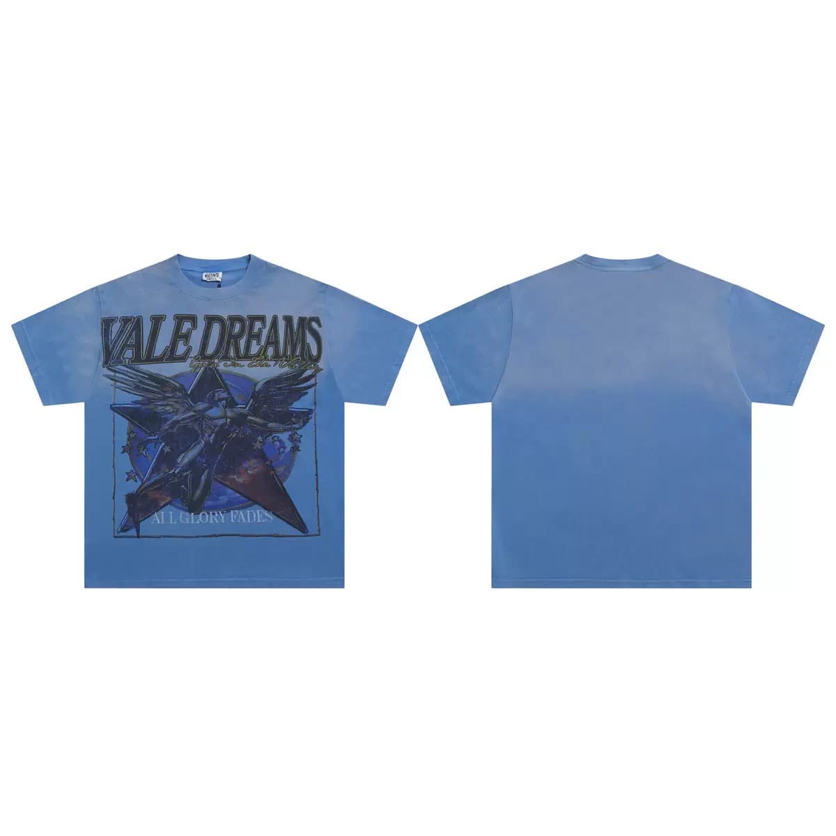 T-shirt Oversize Valley - Blue Motion - Blau