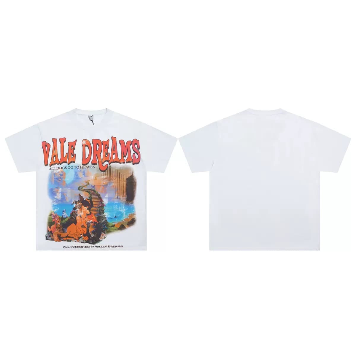 T-shirt Oversize Valley - Orange Vision - Weiß