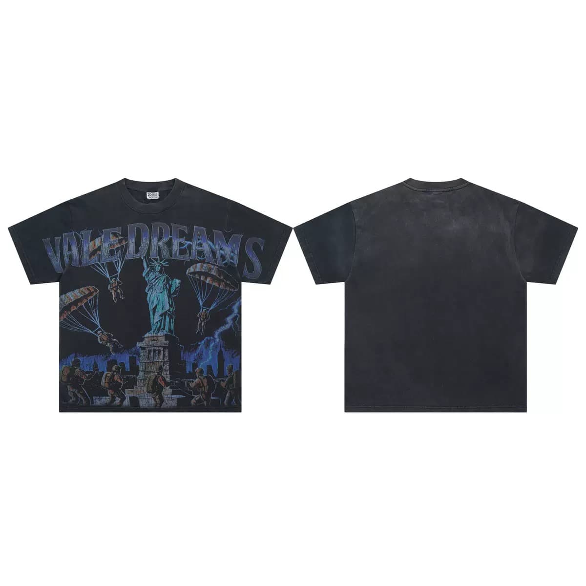 T-shirt Oversize Valley - Dreams Against The World - Schwarz