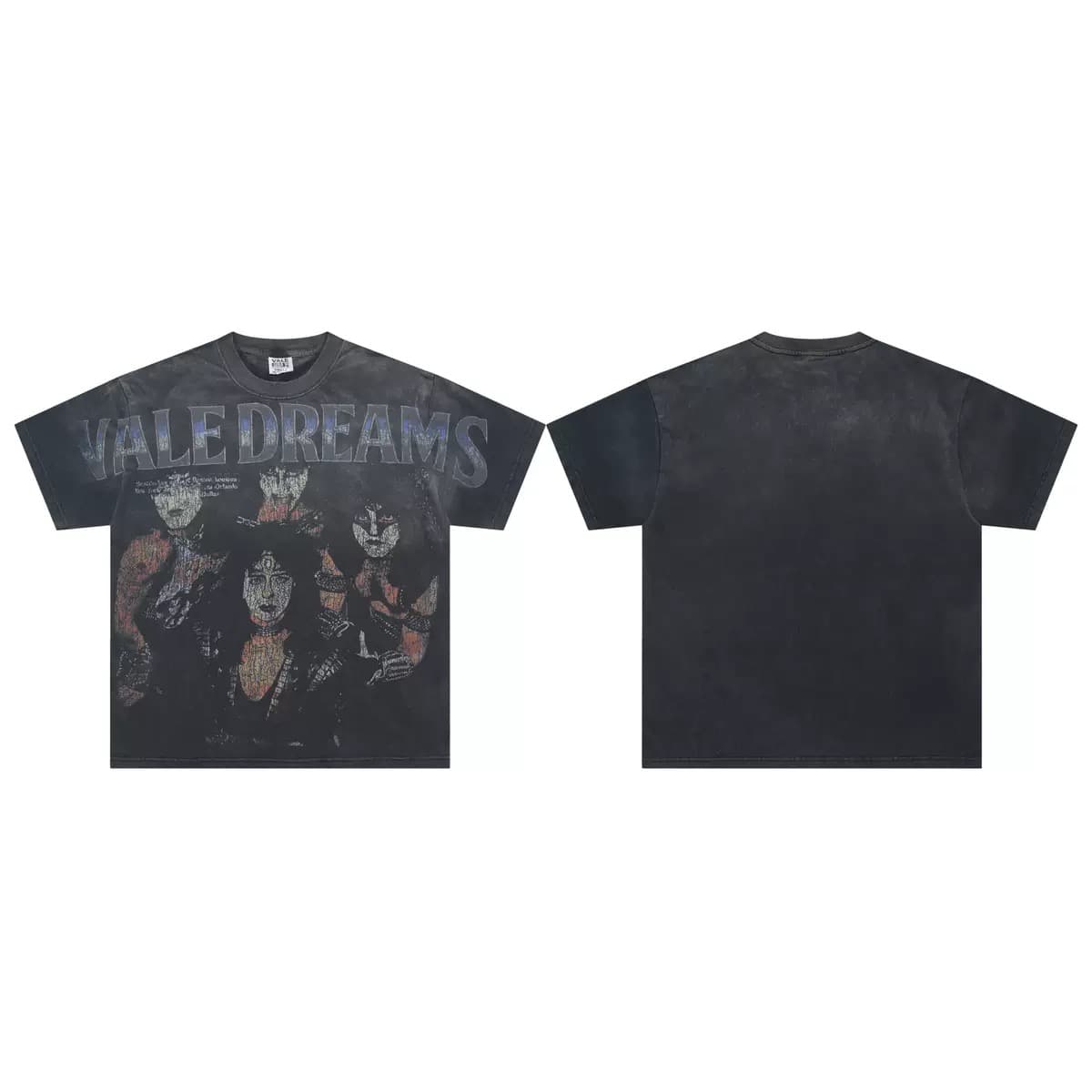T-shirt Oversize Valley - Valley Crew Portrait - Schwarz