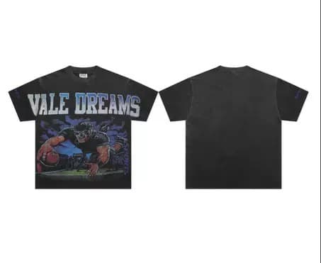 T-shirt Oversize Valley - Night City - Schwarz