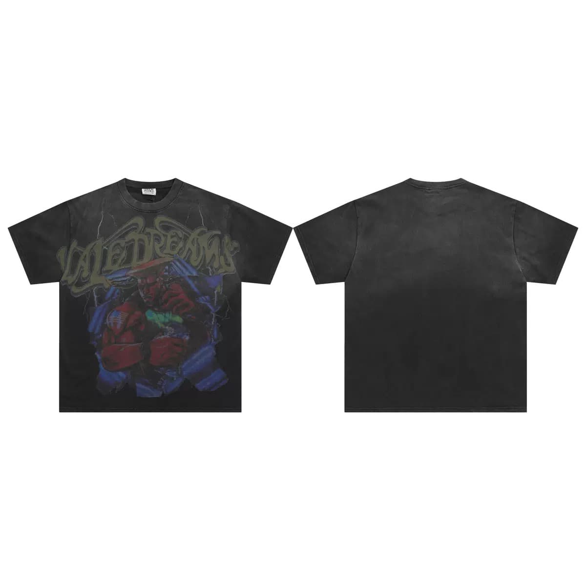 T-shirt Oversize Valley - Valley Dreams Monochrome - Schwarz