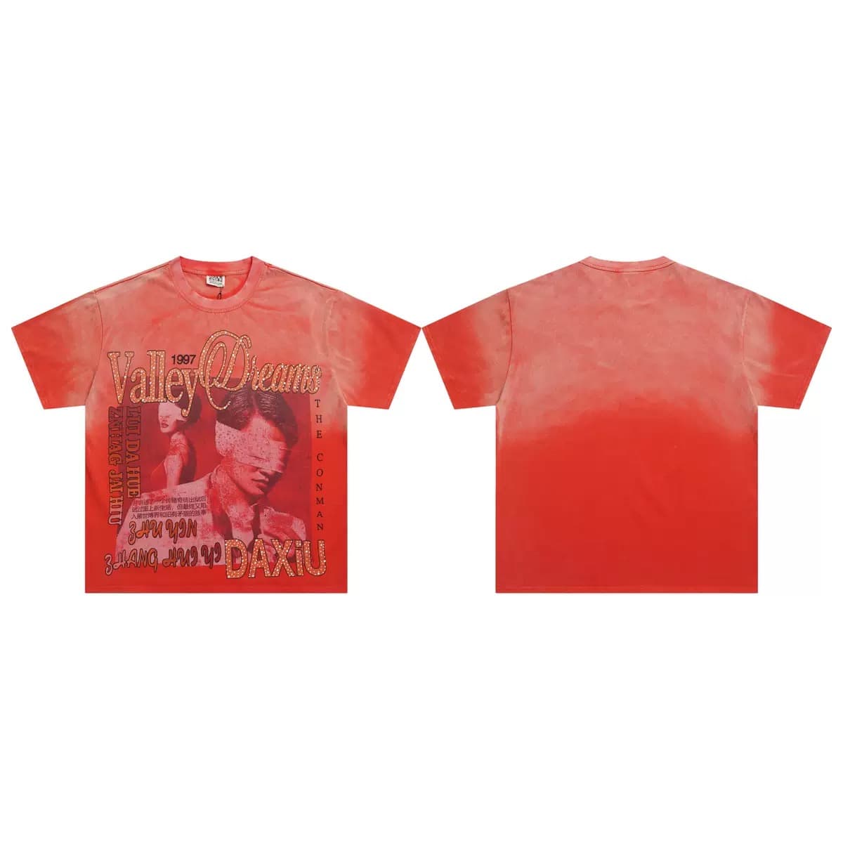 T-shirt Oversize Valley - Valley Dreams World Tour - Rot