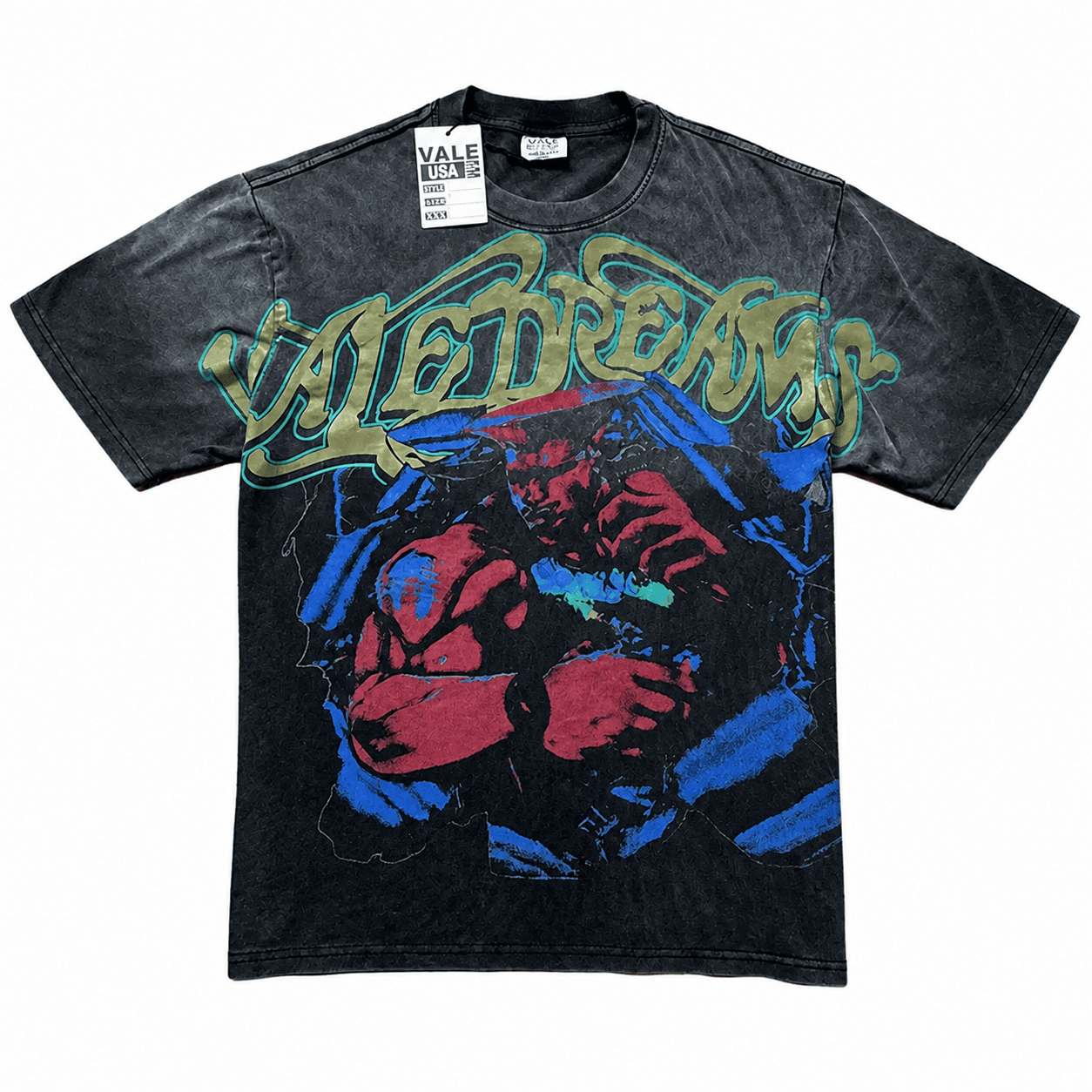 T-shirt Oversize Valley - Fight Night - Schwarz