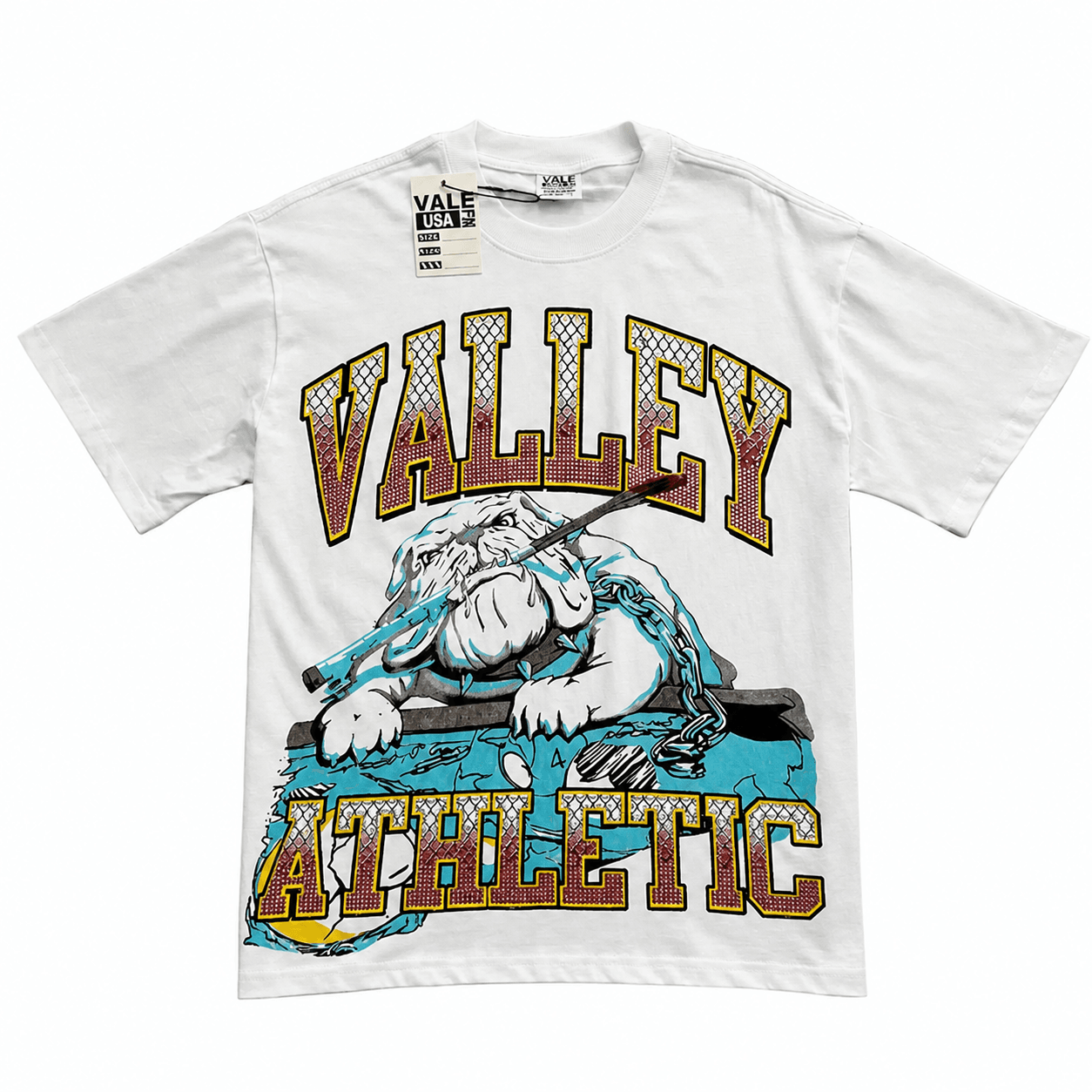 T-shirt Oversize Valley - Bulldog Basketball - Weiß