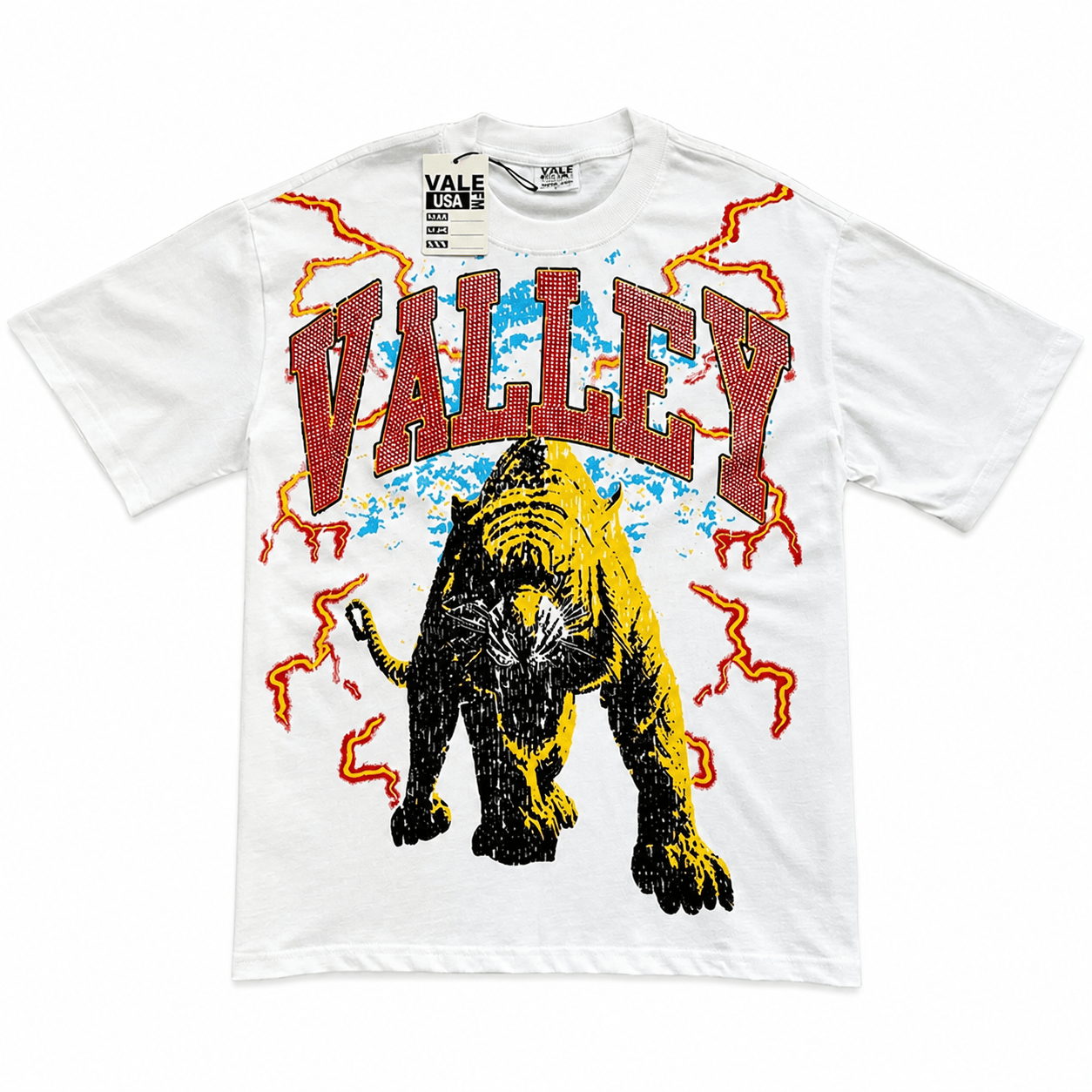 T-shirt Oversize Valley - Valley Dreams Tiger Electric - Weiß