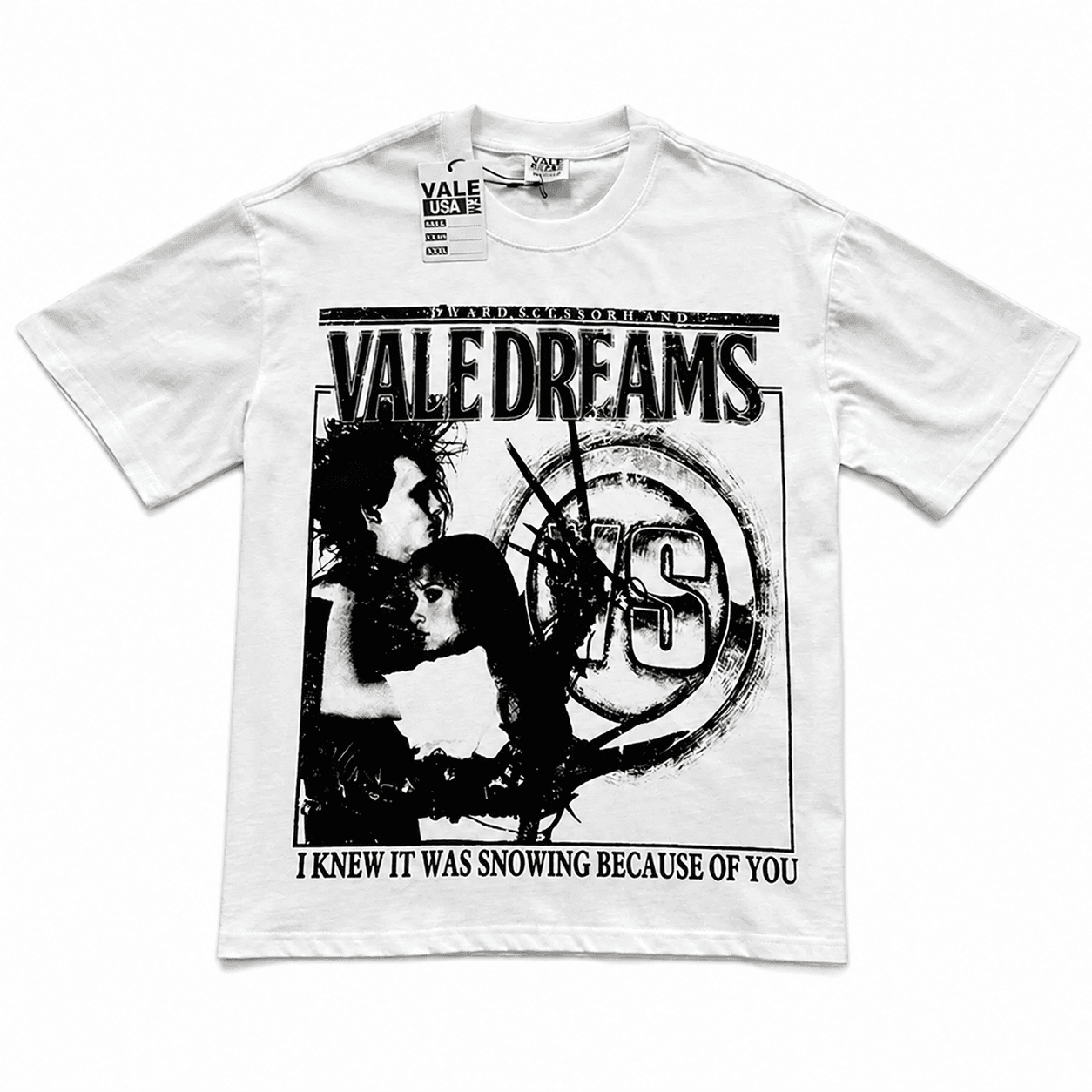 T-shirt Oversize Valley - Dreams Snow Globe - Weiß
