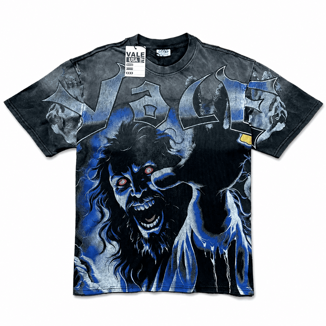 T-shirt Oversize Valley - Blue Panther - Schwarz und Blau