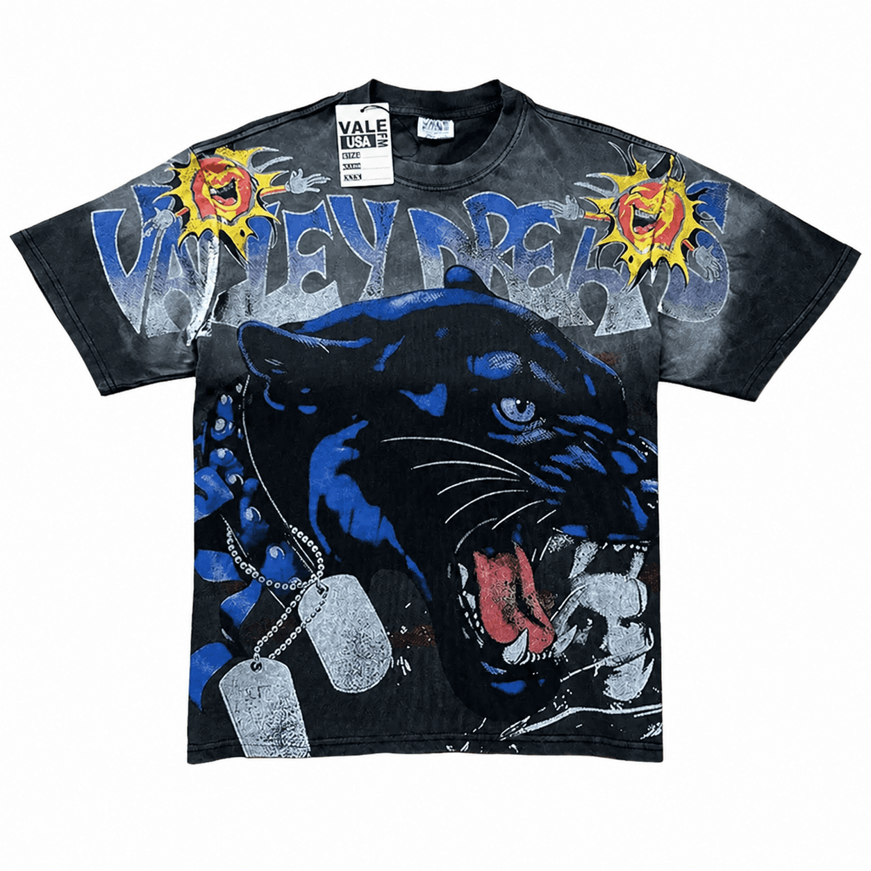T-shirt Oversize Valley - Emerald Beast - Schwarz und Blau