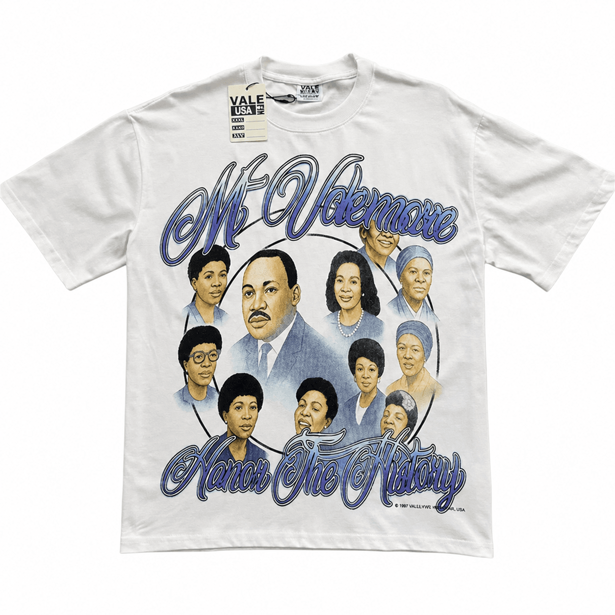 T-shirt Oversize Valley - The Valleymen Portrait - Weiß