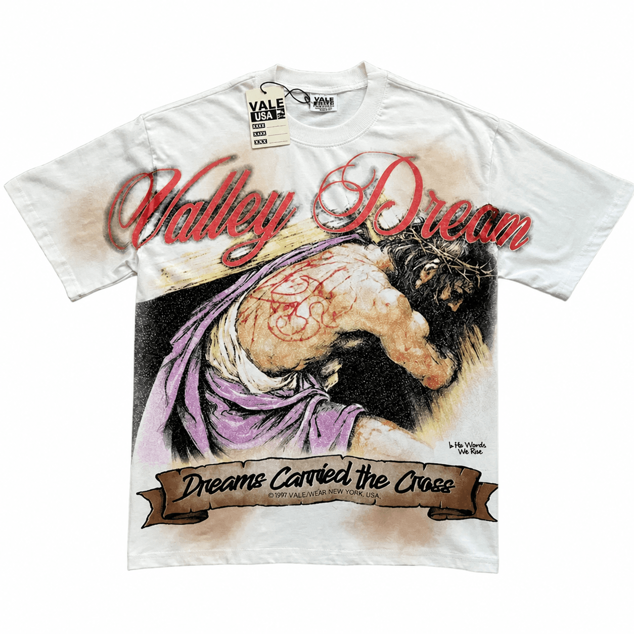 T-shirt Oversize Valley - Carved The Ones - Weiß