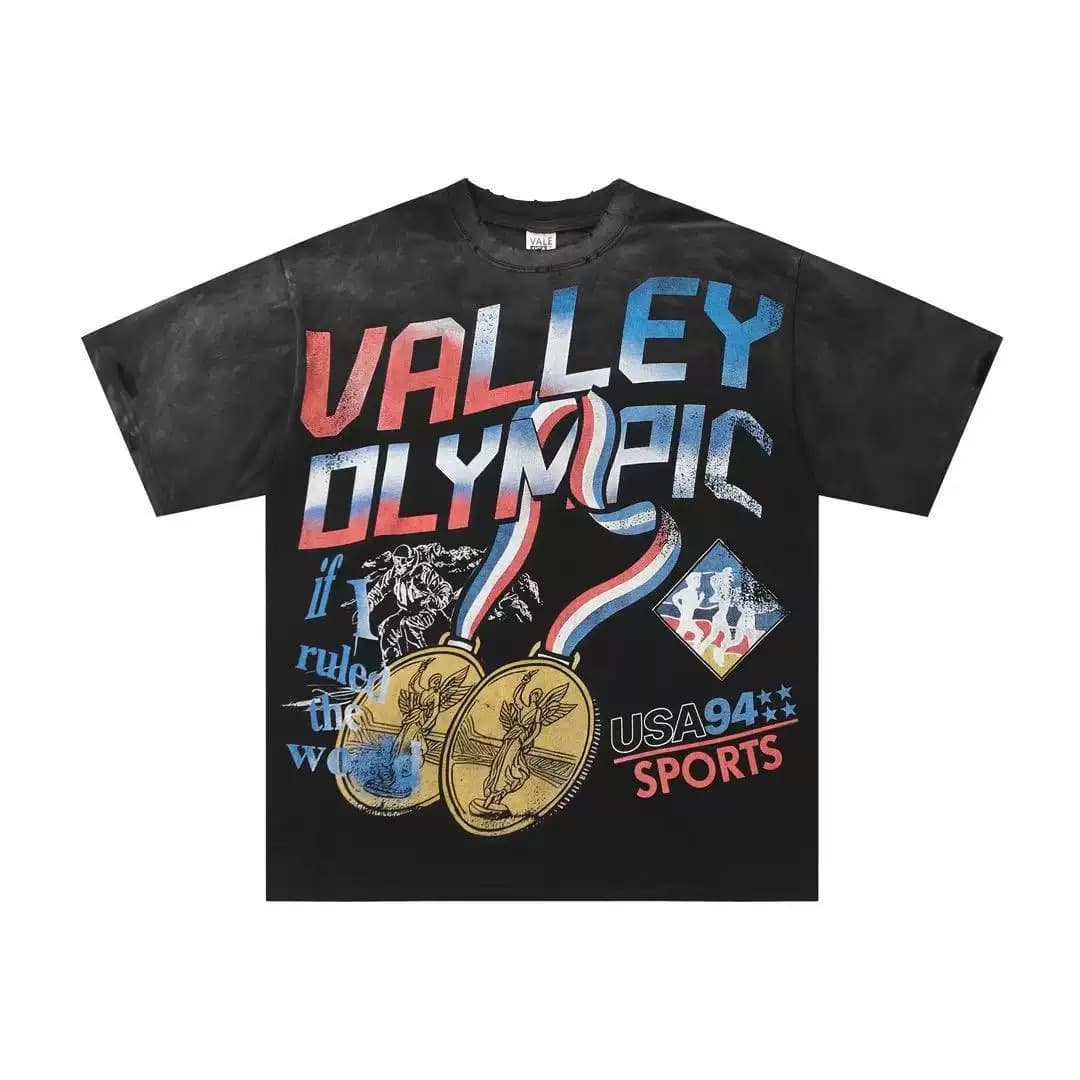 T-shirt Oversize Valley - Valley Olympic Medal - Schwarz